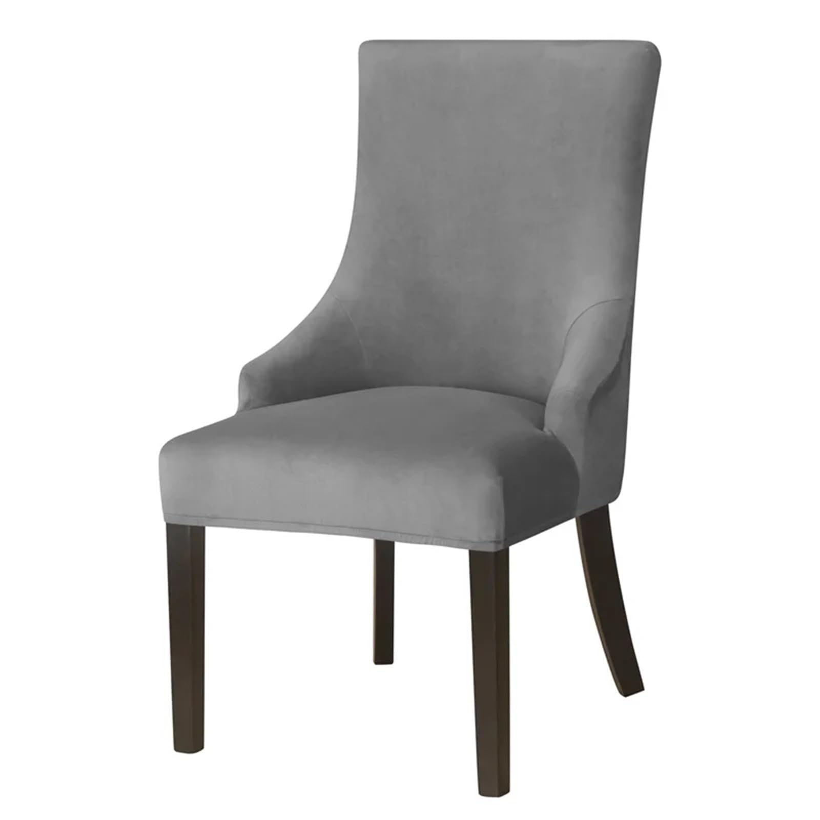 RYQZHHY Chair Cover Velvet Elastic Dining Chair Cover Strech Spandex Covers High Back Sloping Arm Chairs Slipcovers