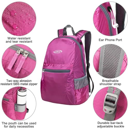 Image of G4Free Ultra Lightweight Packable Backpack Travel Hiking Daypack Small Handy Foldable Outdoor Camping Backpack