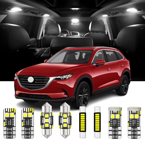 Kit de 12 luces LED interiores para Mazda CX-9 miniatura 1