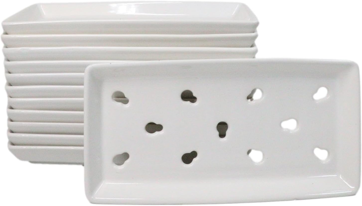 Plato de porcelana para sushi Neta Zara 8.25" x 4.25" pack 12