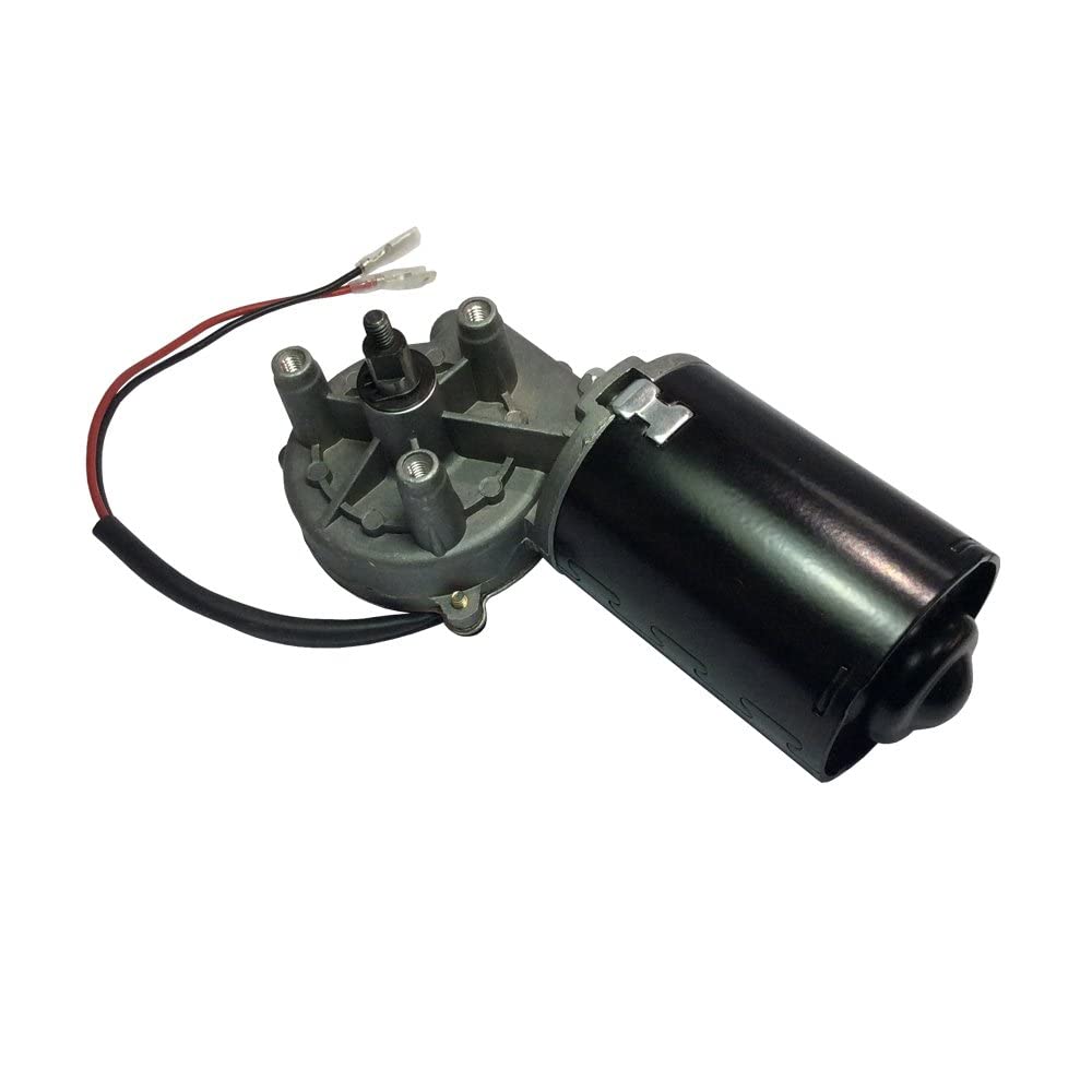 Trasmissione motore DC 12 V 24 V, motoriduttore a vite senza fine elettrico, ad angolo retto, commutabile con ingranaggi a sinistra, per sostituzione porta garage, 24V-30W, 50rpm-L-SS, 0
