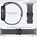 Tongjing Milanese Mesh Loop Compatible with Apple Watch Band Ultra 2/49mm 46mm 45mm 44mm for Women Men, with Parachute-style Buckle Adjustable Stainless Steel Strap for iWatch SE/Series 10/9/8/7/6/5/4