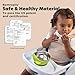 Stainless Steel Baby Bowls with Suction, 2-in-1 Toddler Feeding Set SUS304 Non-Toxic | Unbreakable & Anti-Scald | Super Strong Suction Base | Dishwasher Safe | Perfect Baby Gift - 2Pack 28.9