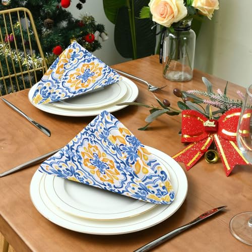 Servilletas de Tela Boho Multicolor Pack 6 50x50 cm miniatura 4