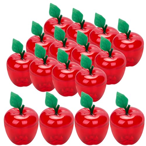 Large Red Apple Container,Back To School Teacher Appreciation Gift,16 Pack