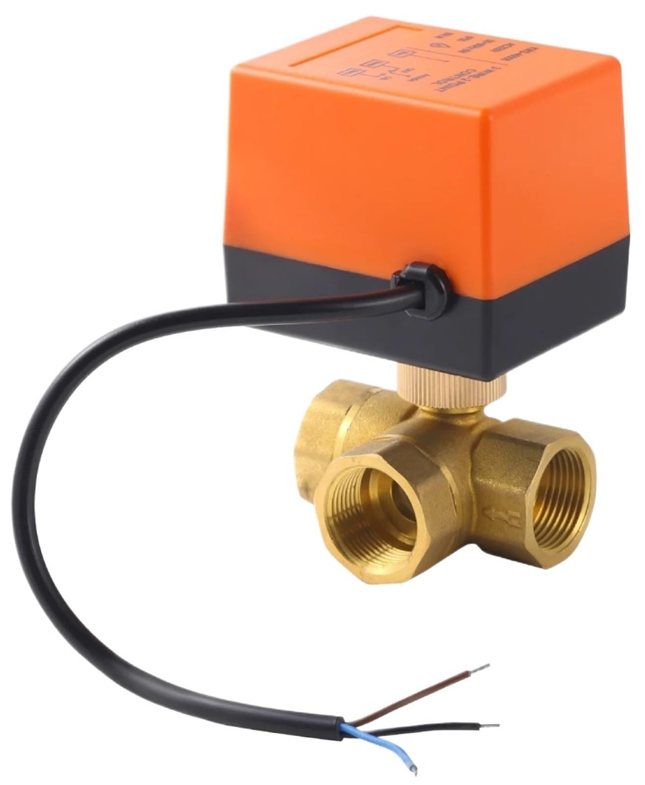 Vanne à bille électrique DN20 en laiton robuste à motorisation 220V