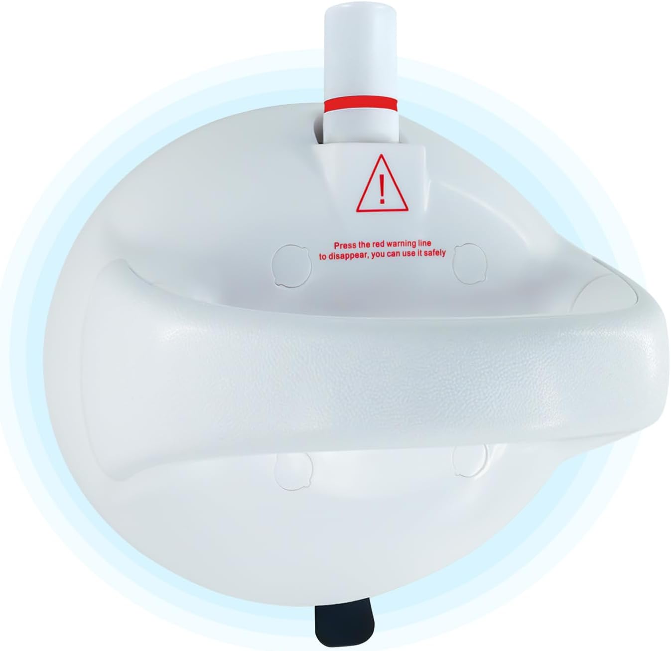 Suction Grab Rails for Bathroom,Shower Handles for Ederly Suction with Color Indicator,Tool Free