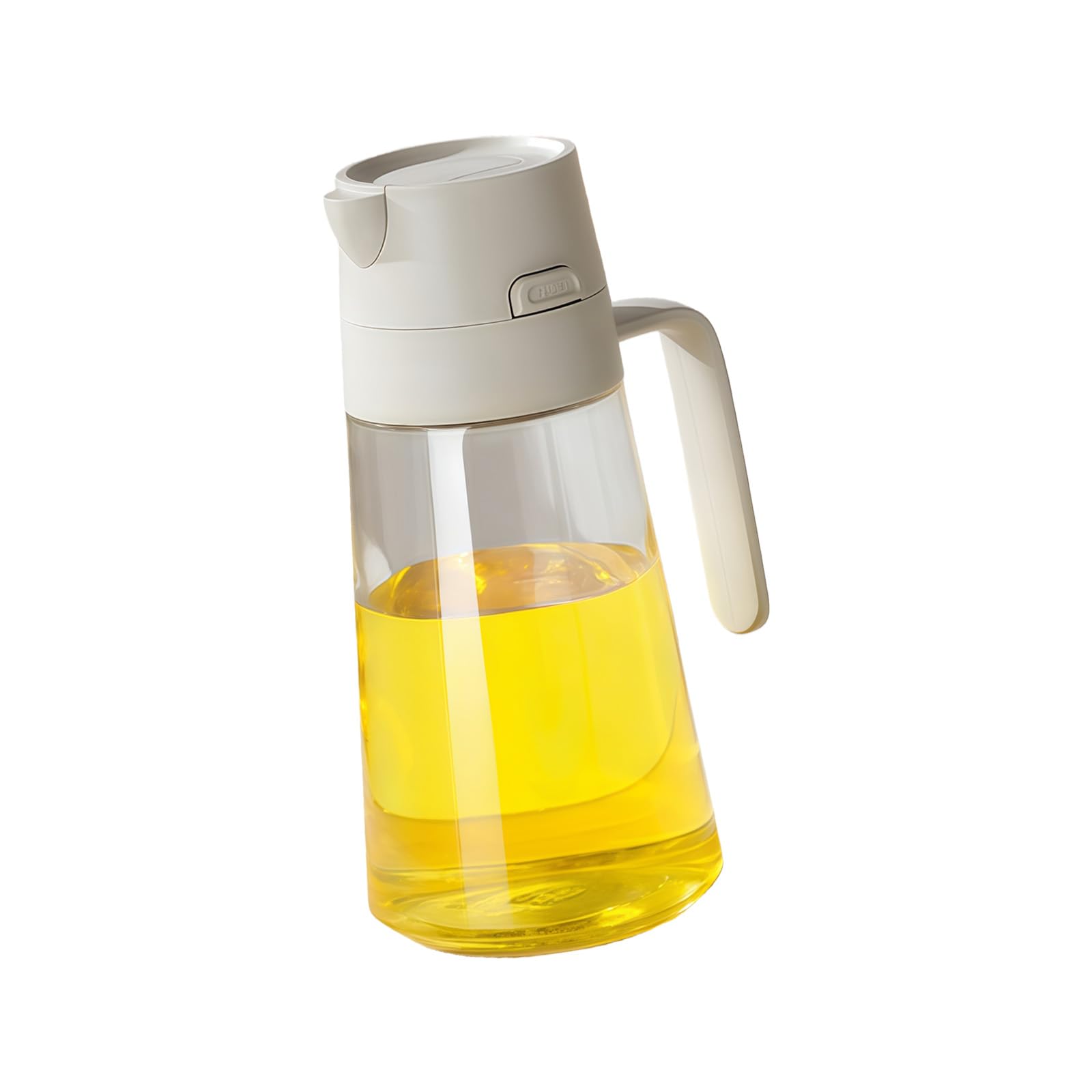 Piceioep Premium 470ml Glass Oil Dispenser One-Touch Sprinkle Function Kitchen Essential Easy Neat Bottle