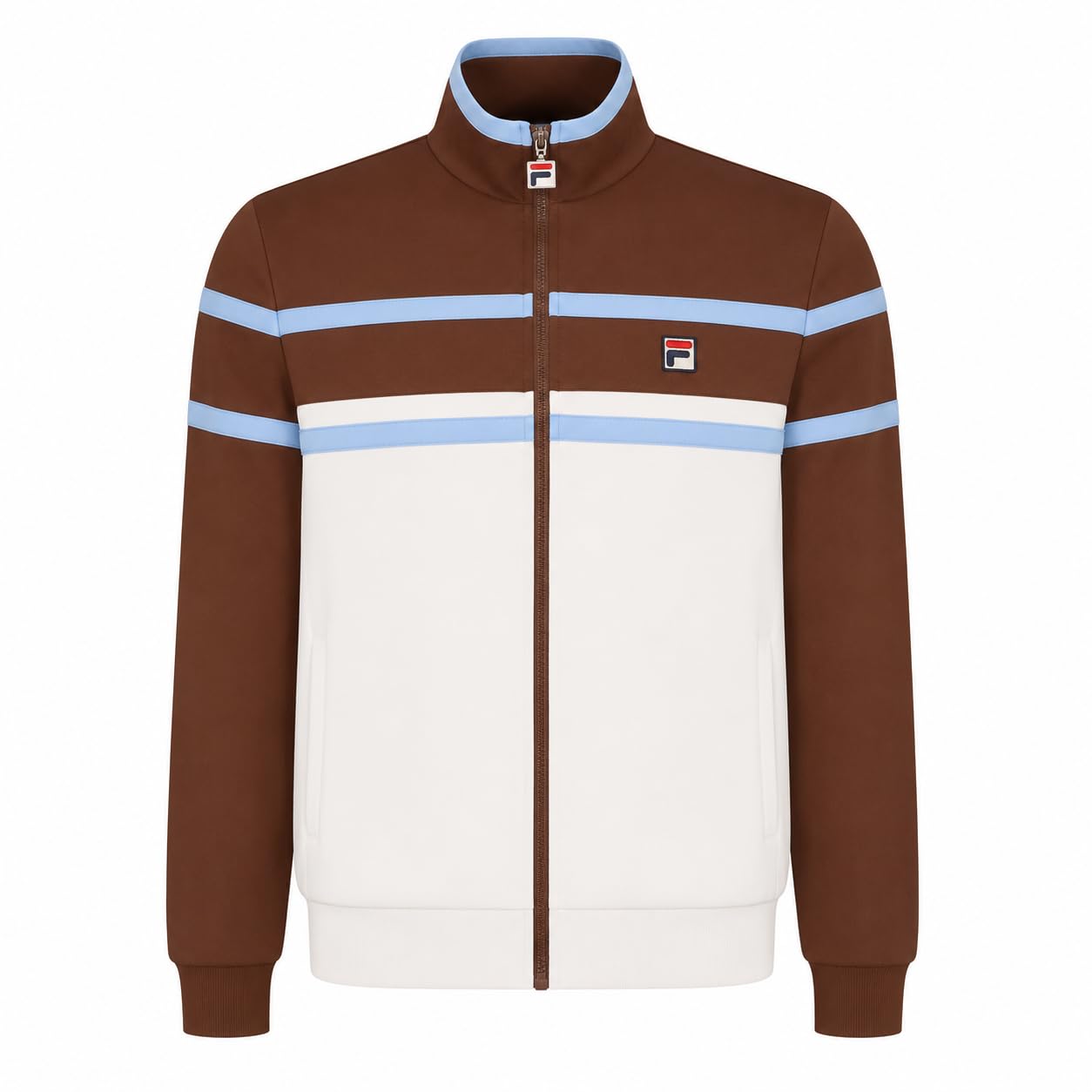Fila Giovanni Contrast Panels Track Top Jacket Gardenia/Cappucino/Frozen Fjord