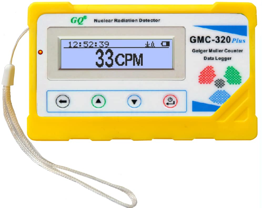 GQ GMC-320Plus Fulfill Nuclear Radiation Detector Meter Test Equipment (Yellow)-image-8
