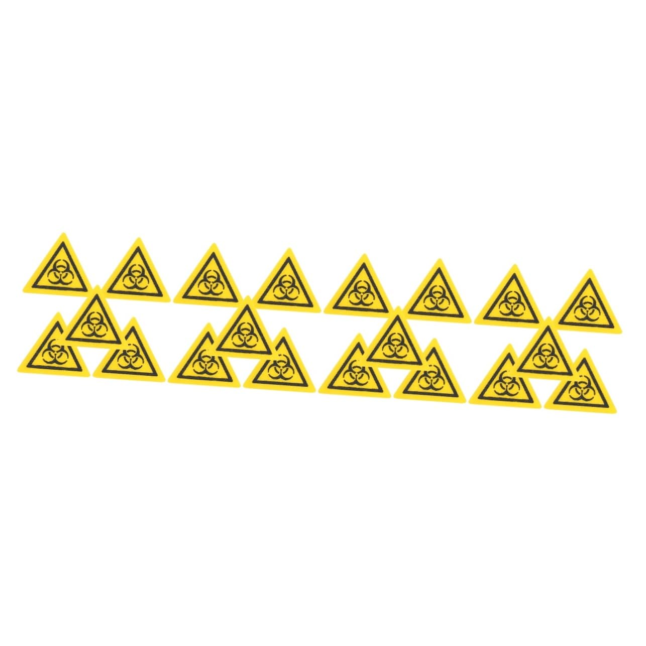 STOBOK 20 pcs Laboratory biosafety Sign Stickers Biological Stickers Warning Sticker for Laboratory Adhesive Decals Caution Decals Warning Labs Decal