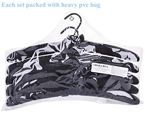 Cocomaya HJB003-USA 17 Inch Extra Large Anti Slip Satin Padded Bridal Wedding Dress Hanger No Bumps For Dress Coats, Sweaters Pack Of 5 thumb #4