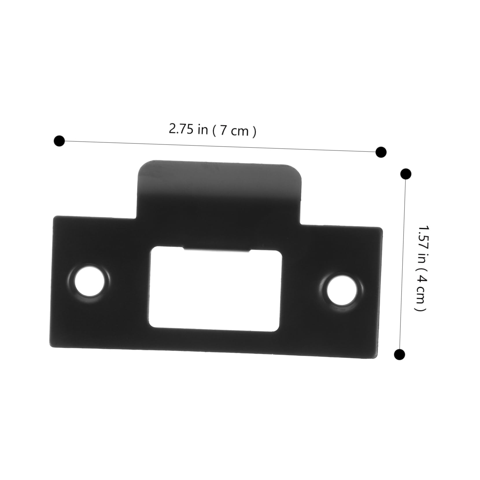 OSALADI 5 Ensembles Bloc Came Ajustable Extenseur Gabarit De Gâche De Porte Serrures À Larder Matériel Verrou Porte Plaques De Porte Couvre-plaques Acier Inoxydable Black 4 Pièces * 5