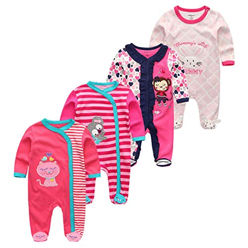 Image of Kiddiezoom Baby and Toddler Boys'Snug Fit Footed One-Piece Romper Jumpsuit Cotton Cotton Footed Outfit
