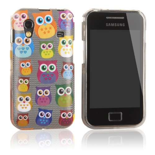 tinxi® Coque de Protection en Silicone pour Samsung Galaxy Ace S5830 S5830i Motifs hiboux Multicolores