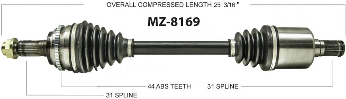 TrakMotive MZ-8169 CV Axle