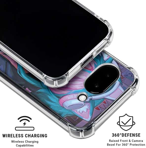 Skinit Clear Phone Case Compatible with Google Pixel 9a - Officially Licensed Anime Catgirl Gamer Nerd by Ivy Dolamore Design