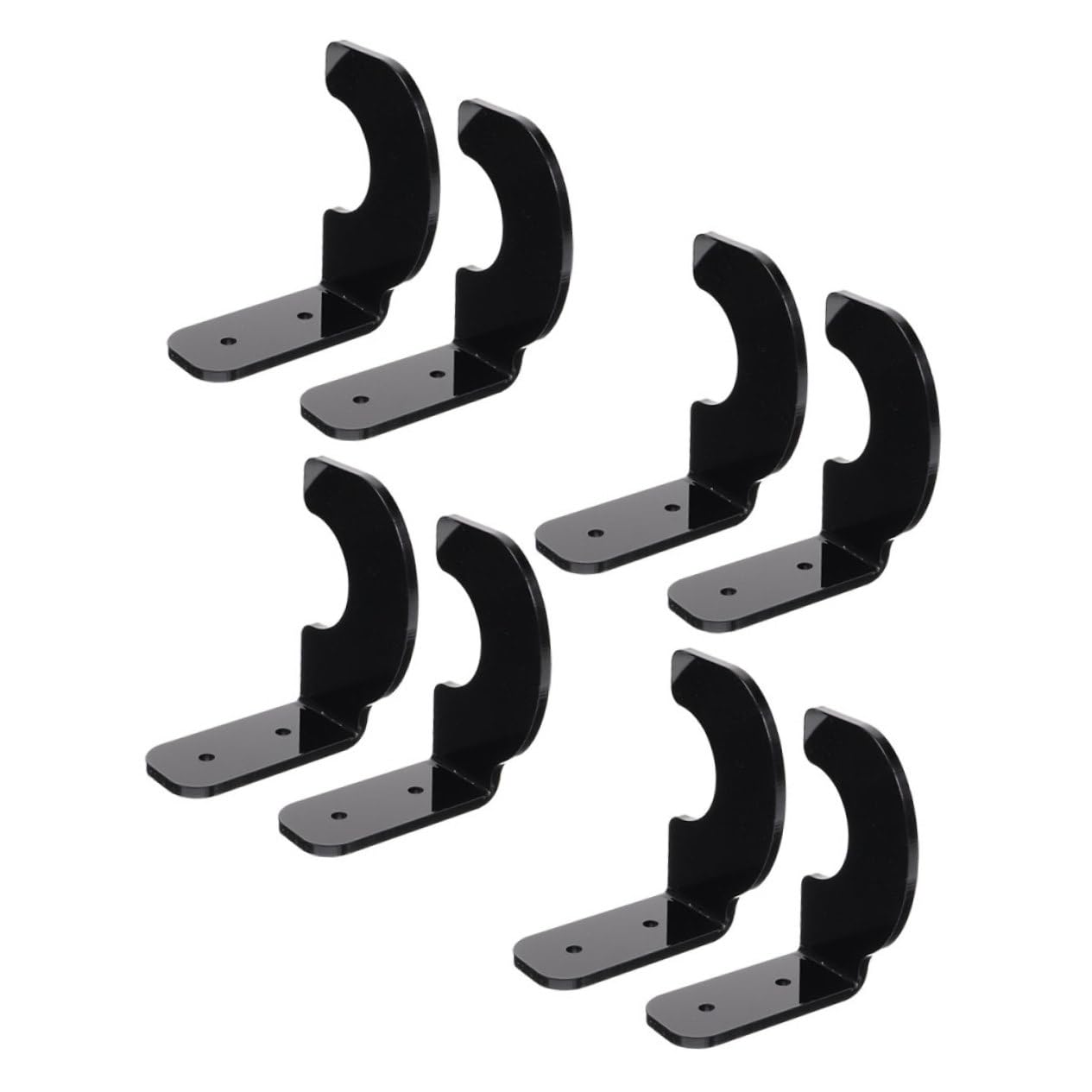 GRIRIW 4Pairs Wall Mount Bat Holder Rack for Baseball and Softball Sturdy Display Bracket for Home Organization Stylish Storage for Bats