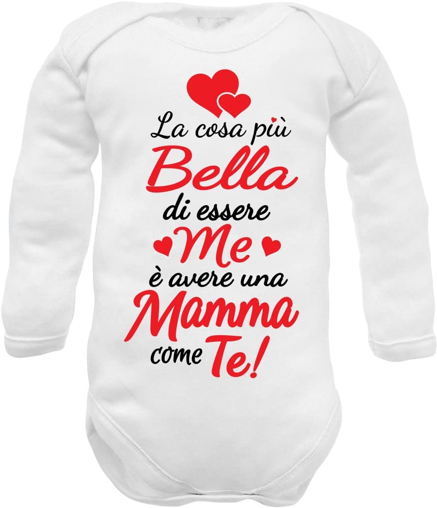body tutine neonato neonata per bimbi belli come mamma e Papà in manica lunga e corta