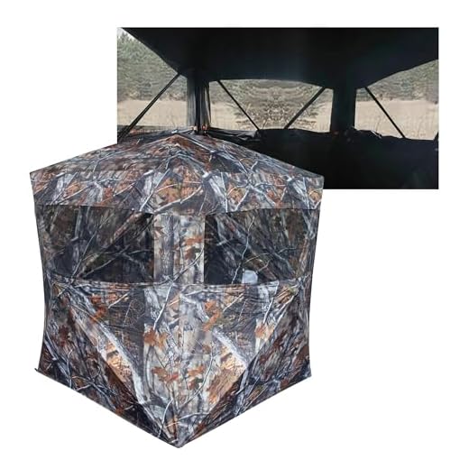 THUNDERBAY SPUR Collector 2 Person Hunting Blind, Portable Ground Blind with Silent Sliding Window