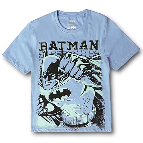 Image of Kidsville Spiderman Printed Regular Fit Blue Cotton Blend Boy's Pajama