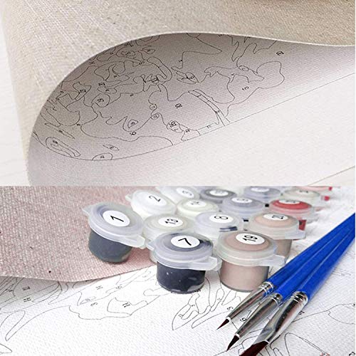 HitTopss DIY Malen Nach Zahlen-Vorgedruckt Leinwand-Ölgemälde Geschenk für Erwachsene Kinder Kits Home Haus Dekor… – Bild 6
