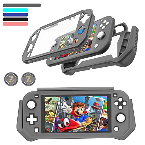Feerne Switch Lite Case Protective Case for Nintendo Switch Lite, Full Protection TPU Shockproof Case Cover for Nintendo Switch Lite Skin with Built-in Screen Protector &amp; Joystick Caps