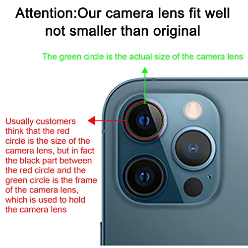 Lente de cámara trasera iPhone 12 Pro Max cristal de repuesto Perzework con kit herramientas 7