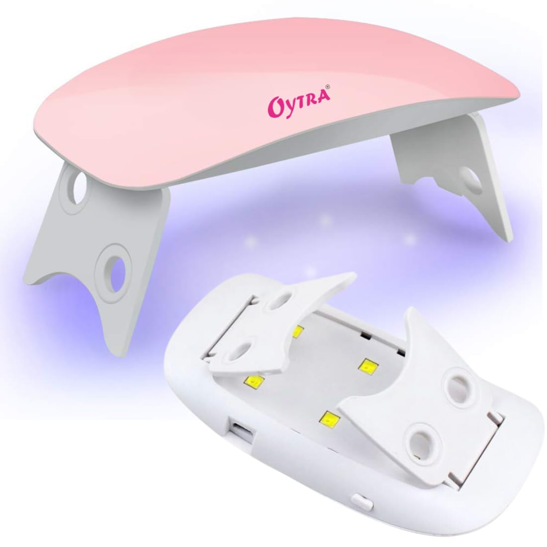 Oytra UV Lamp LED Light USB for Resin Nail Polish Fast Curing Ultraviolet Rays Mini Dryer Machine 6 Watts Cure Portable for Nail Gel Manicure Drying Tool for Artists Professionals