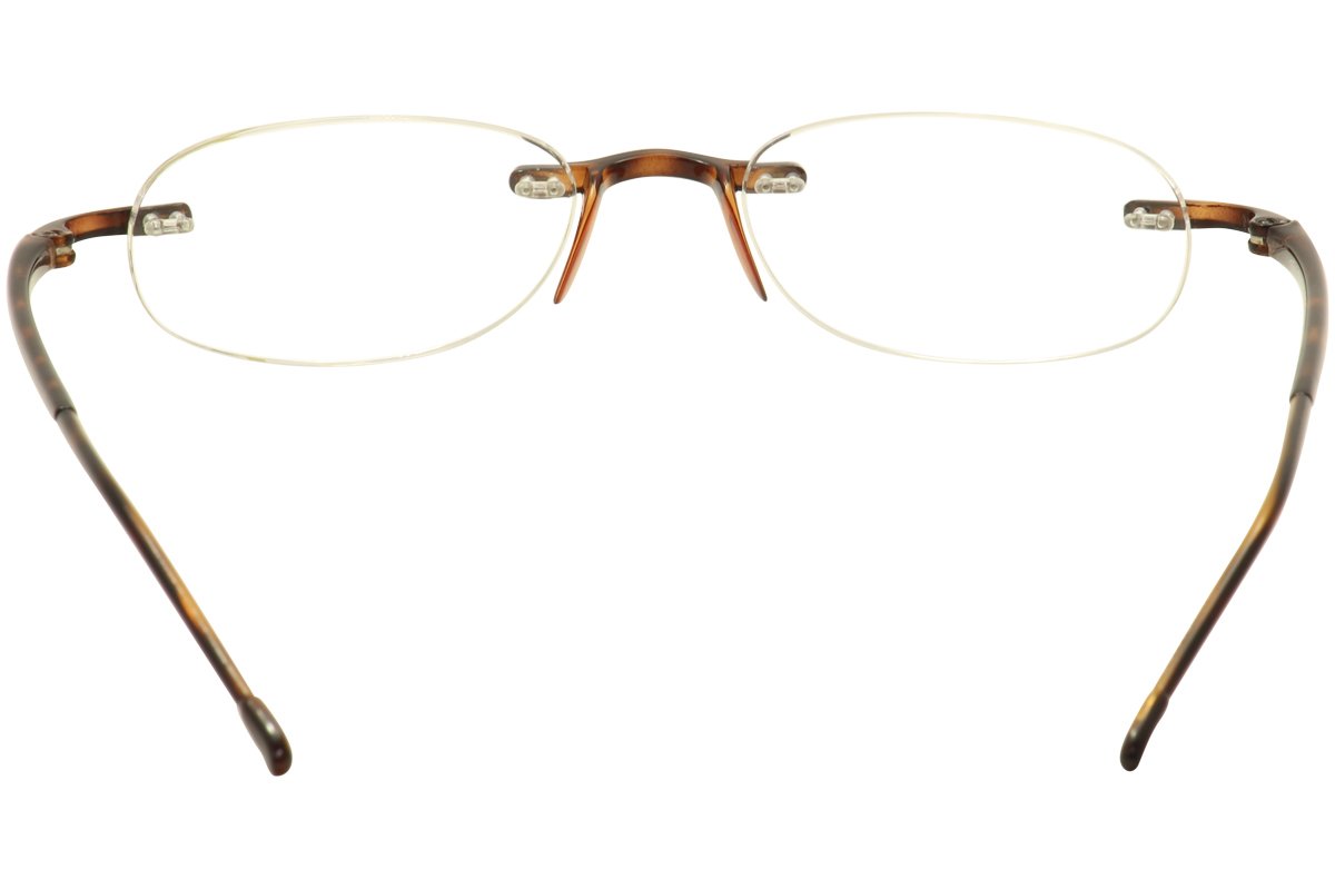 Scojo New York Gafas de lectura de, lectores de geles originales, gafas ovaladas sin montura, tortuga, 1,50x