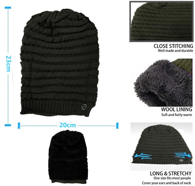 Image of 2023 Winter Beanie Hats Woolen Winter Beanie Cap for Men || 100% Woolen Boys Stylish Cap Woolen Cozy Cap for Men Warm Knit Hat Warmer Hat for Men Women Hat Solid Color Simple Woolen Hat Drop