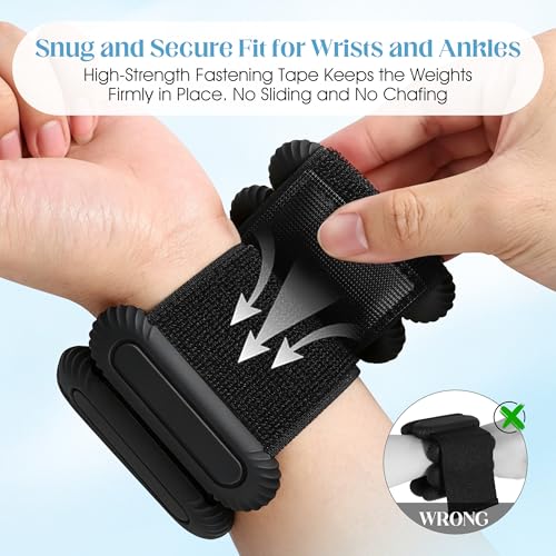Image of Wrist Weights for Women & Men, 2lb Silicone Wrist Ankle Weights