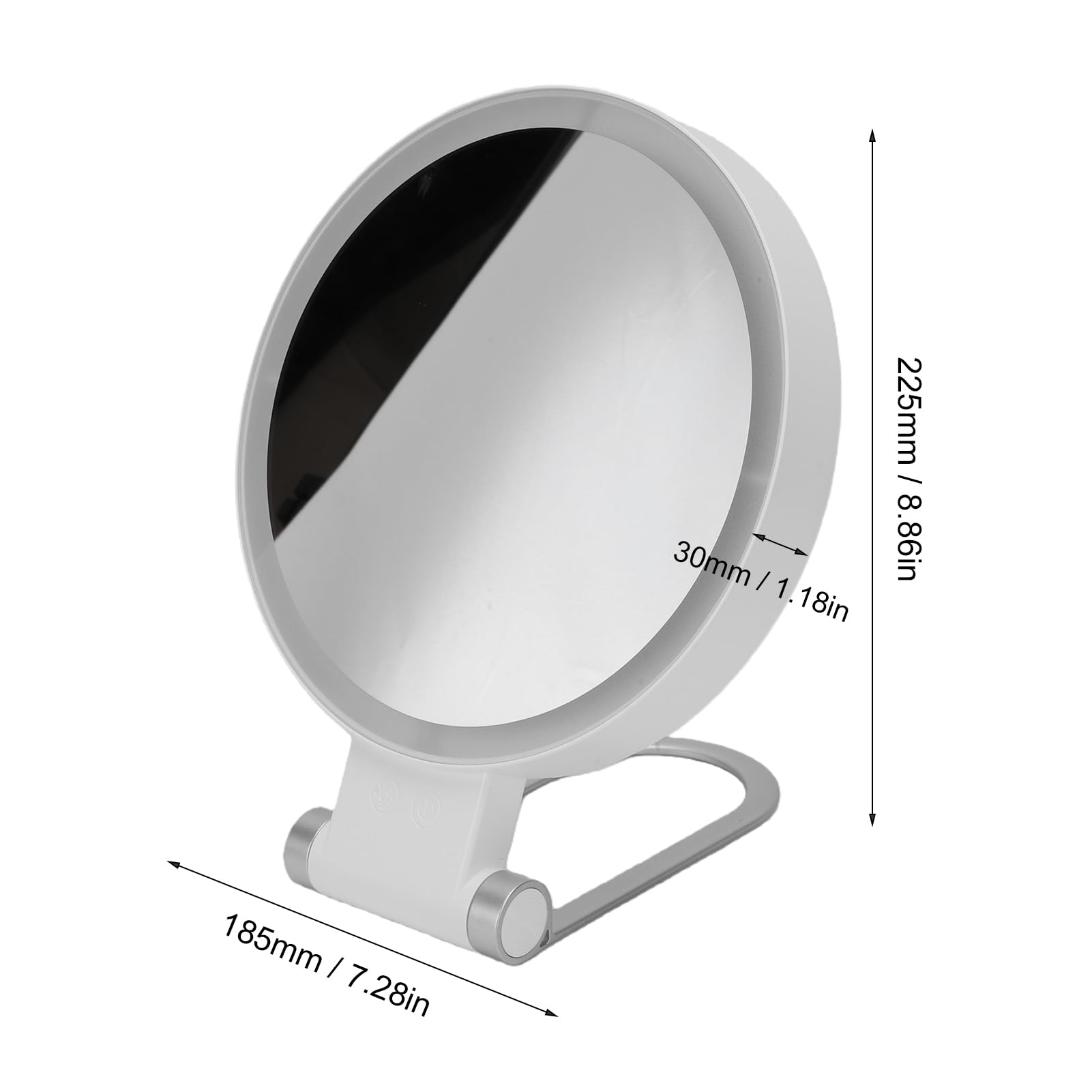 Espejo de Maquillaje con Luz LED, Ampliación 30X