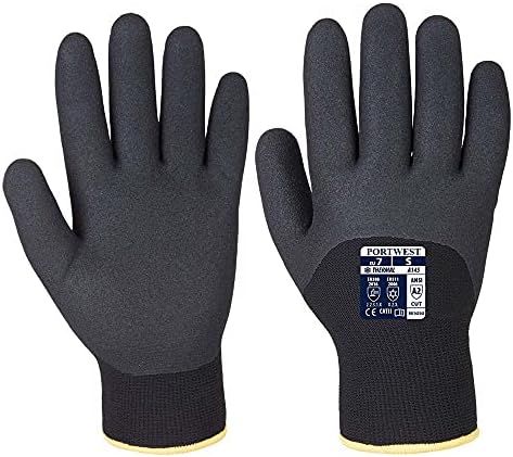 Portwest Arctic Winter Gloves, Colour: Black, Size: L, A146BKRL