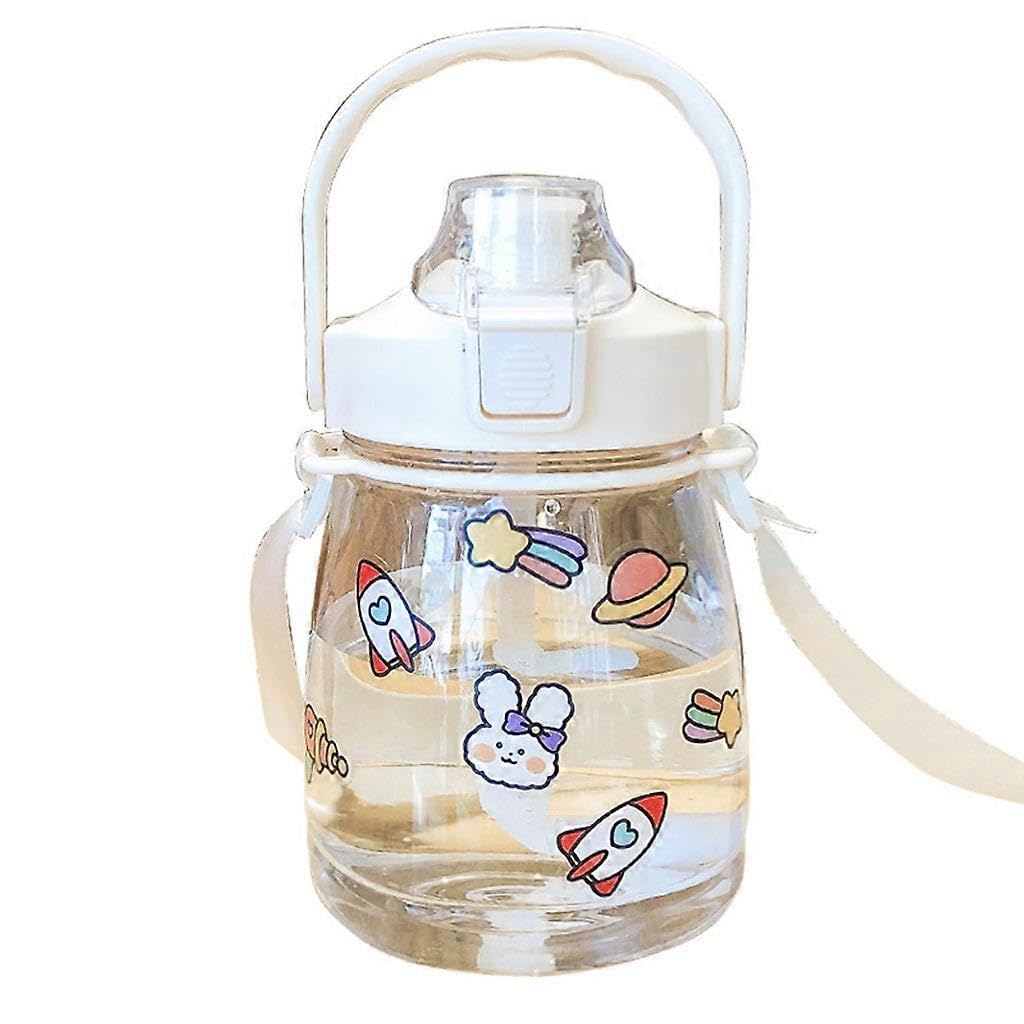 JOYHAPPST Cute Water Bottles with Straw 1100/1600ML Large Capacity Girls Kids Water Bottle
