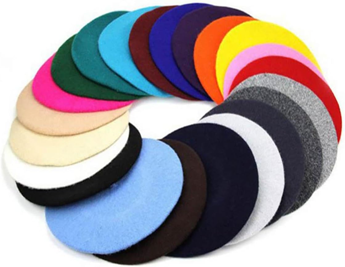 Elegant Women's Wool Beret, Retro Vintage Plain Flat Cap, Solid Color Artist Beret for Women Girls