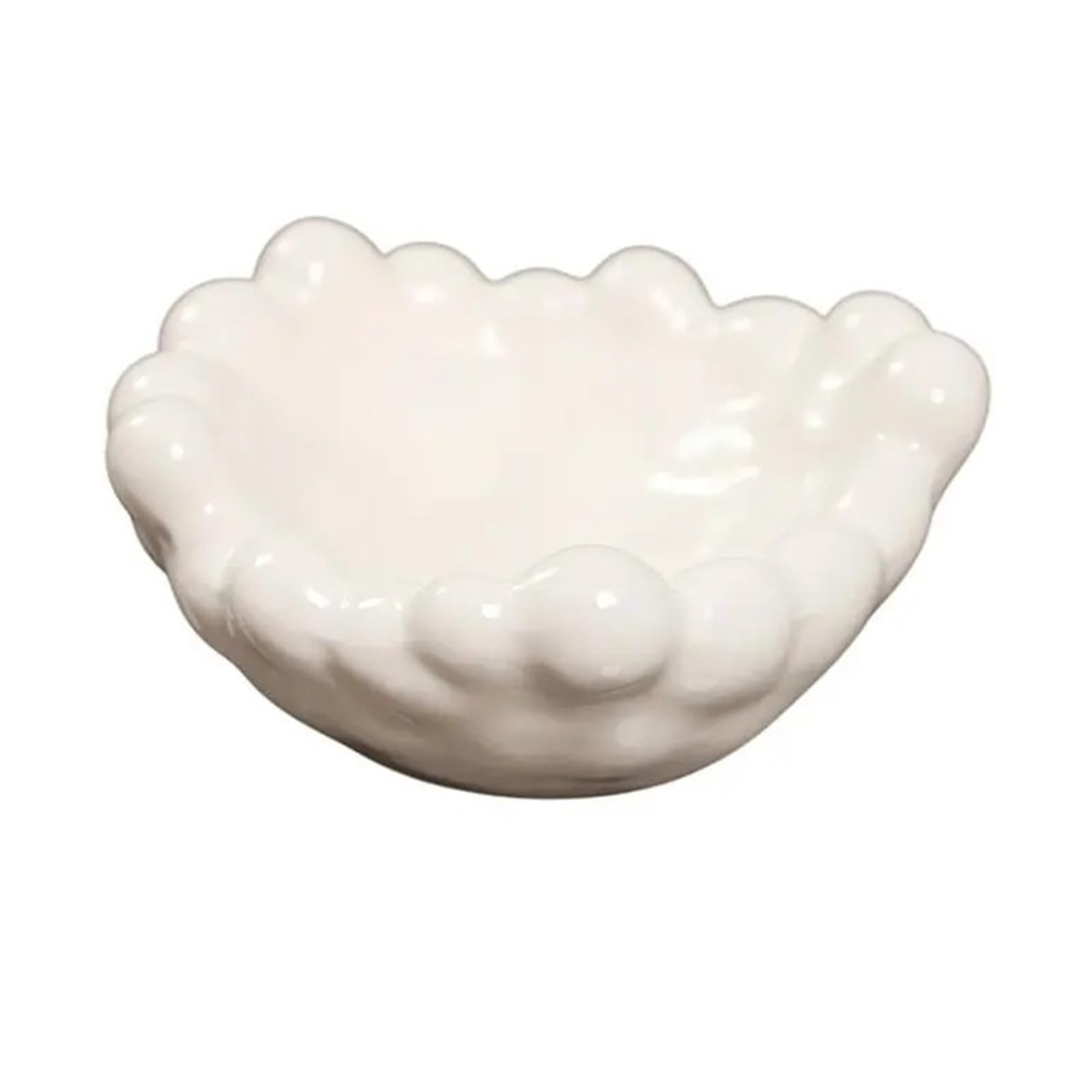 Jewelry Tray Display Plate Organizer Vanity Key Bowl Ring Dish For Watches Necklaces Perfume Bracelets Home Decor For Living Room,Tabletop Decoration(WHITE)