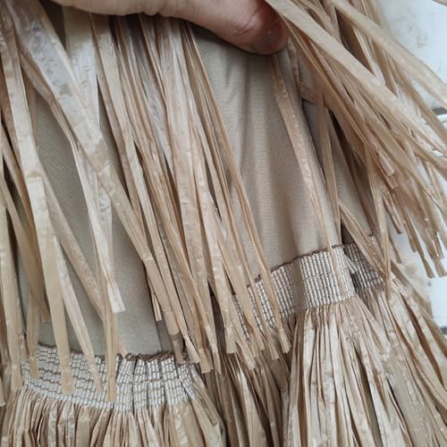 9ft Tiki Umbrella Replacement Canopy - Hawaiian Thatched Outdoor Canopy for 8 Ribs, Fits 10ft Patio Umbrellas, Ideal for Beach, Garden, and Poolside Use