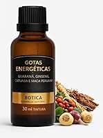 Gotas Energéticas 30ml | Tintura Natural com Guaraná, Ginseng, Catuaba e Maca Peruana
