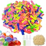 WELLXUNK Wasserbomben, 1000 Stück Water Balloons, Wasser-Bomben, Wasserballons, Wasser Bomben Schnelle Füllen, Wasser Luftballons, Bunt Gemischt Wasserballons, Wassergefüllte interaktive Ball