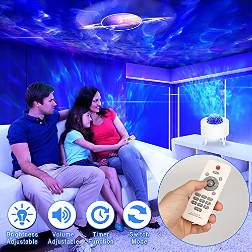 Projetor de Galaxia XUELILI,Projetor de luz com planeta, Alto-falante Bluetooth Projetor, lâmpada do