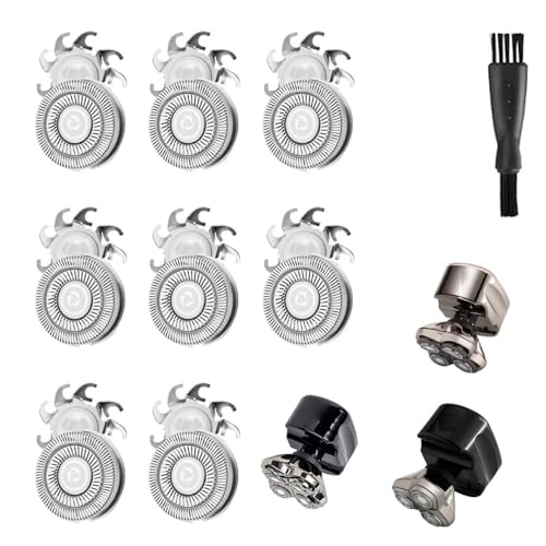 Lames Skull Shaver Pitbull Carver Pro rotatives haute précision pour un crâne lisse sans irritation