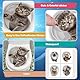 Eowppue Vielseitige WC-Aufkleber: Set von 4 liebenswerten Katzen-Motiven für Toilette und Mülltonne, perfekt für öffentliche Toiletten und Waschräume.