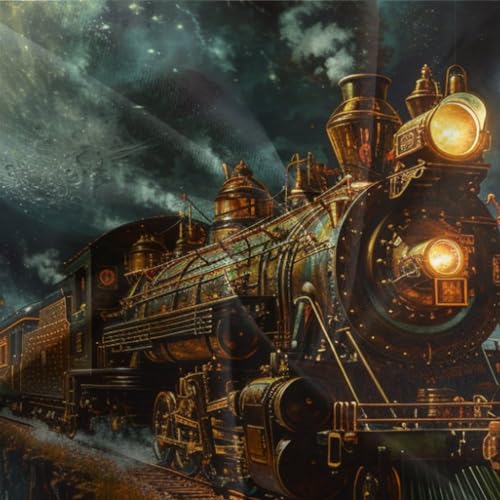 Housse de couette train à vapeur 3 pièces ensemble de literie double - 7