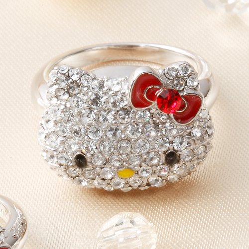 ハローキティ　サンリオ　リング　76年　11年 Amazon | サンリオ(SANRIO) ハローキティ ラインストーン大リング 11号