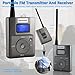EXMAX EXG-108 Live Translator Device Wireless Microphone FM Radio Broadcast System for Social Distancing Tour Guide Teaching Meeting Training Church Parking Lot 1 Transmitter & 30 Receivers (Gray)
