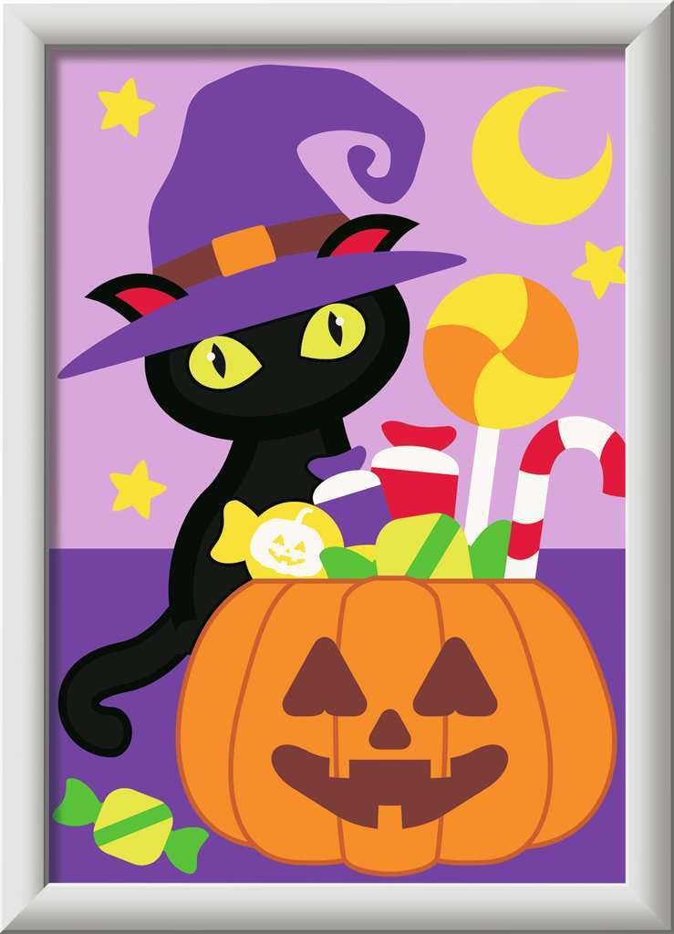 Ravensburger CreArt, Paint by Numbers Children - Trick or Treat