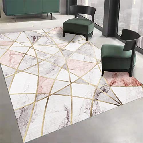 Tapis balcon extérieur rouge lavable 80x160 géométrique - 2