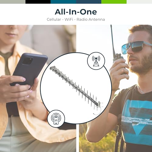 Image of Bolton Technical Arrow Directional 4G LTE Cellular Antenna - Weatherproof Outdoor LPDA for Signal Boosters & Routers, 698-2700 MHz Wideband, +12 dBi High Gain, 50 Ohm N-Female