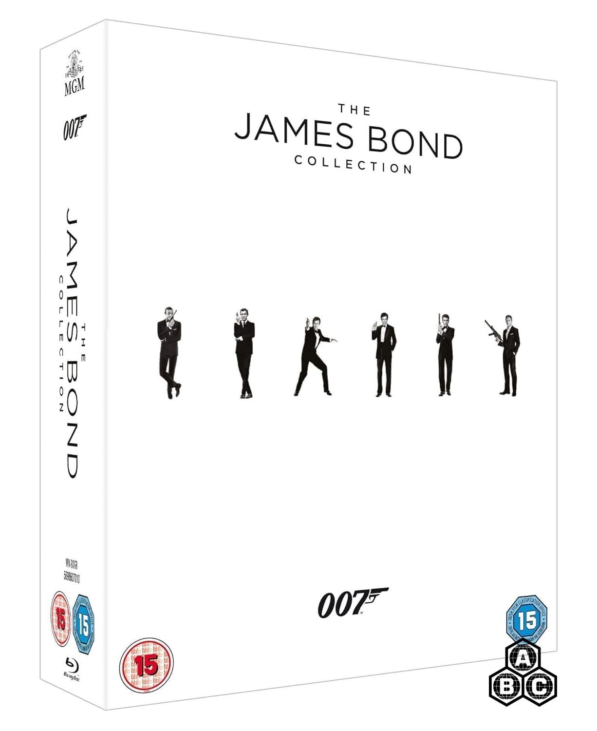 The James Bond Collection - 24 Film Box Set - (Sean Connery / Daniel Craig / Pierce Brosnan / Roger Moore / Timothy Dalton / George Lazenby) - (Quantum of Solace - Region B) [Blu-ray] [Region Free]